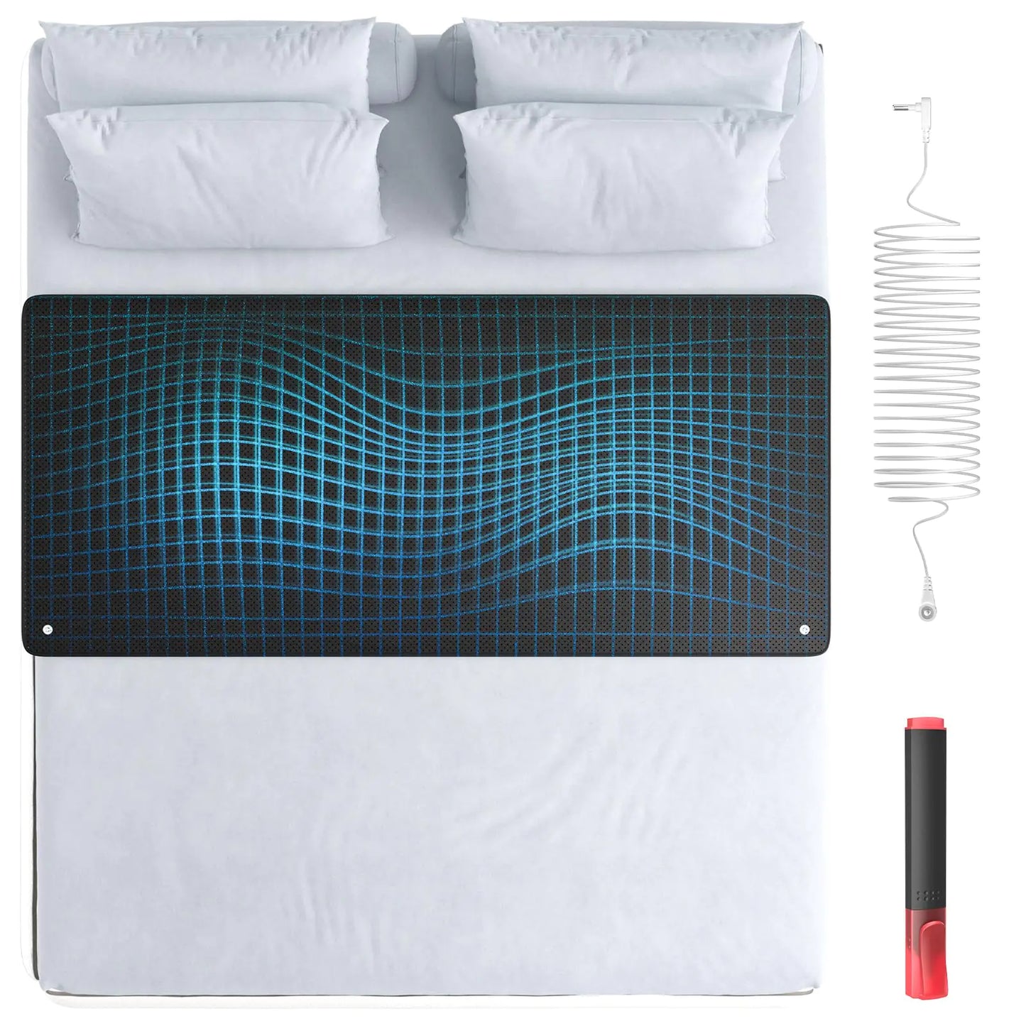Grounding Mat 27x60 Grounding Mat for Bed Enjoy The Grounding Effect Indoors for Better Sleep Pain and Stress Relief Grounding Pad Set Comes with Grounding Cord - Reconnect to Nature with Our Grounding Sheets